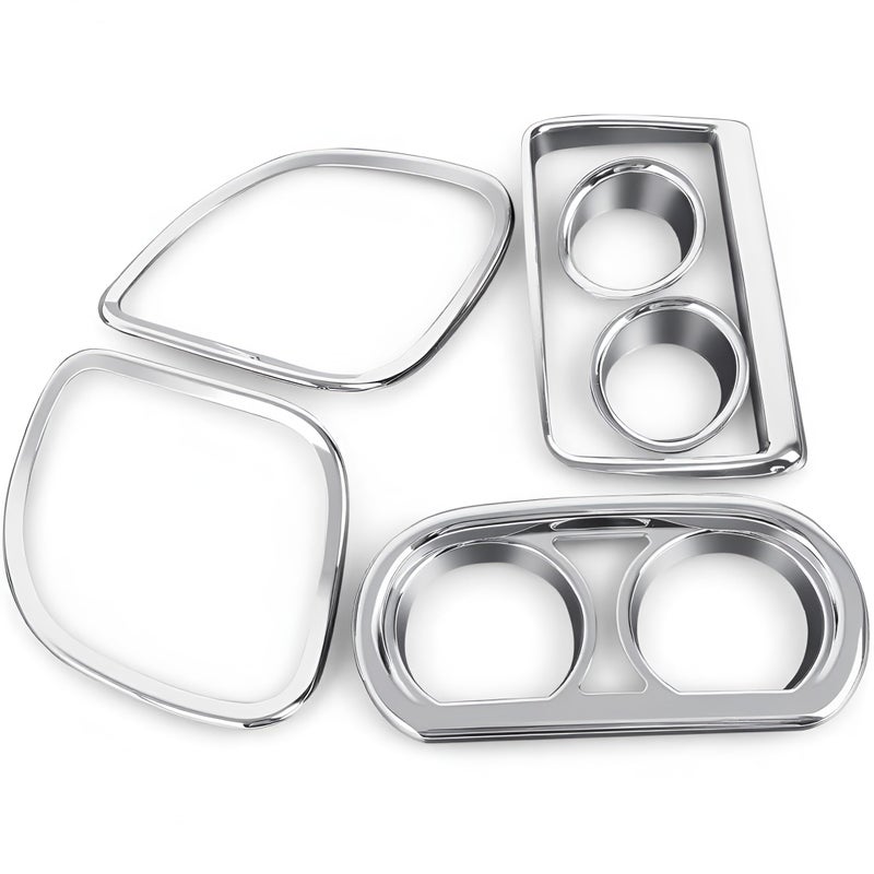 TCMI Inner Fairing Speedometer Radio Speaker Trim Kit Fits For Harley Road Glide 2015-2020 (Replaces : 61400296) Chrome - Image 5